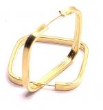 Brinco em ouro amarelo 18k feminina - Africana - 2BRO0030